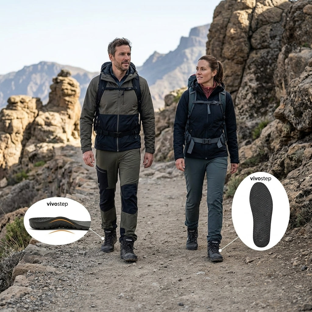 VivoStep™ Comfort Inlegzolen – Minder vermoeide voeten bij elke stap.