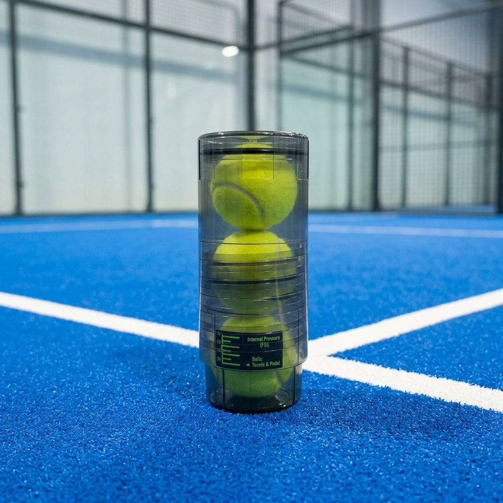 Drukhouder voor tennis & padelballen.